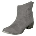 thumbnail image 1 of yocbz Platform Boots for Women Women's Cowboy Boots Pull On Cowgirl Boots Mid Calf Western Boots, Available in Regular and Wide Calf Grey,Size for US 8.5, 1 of 5