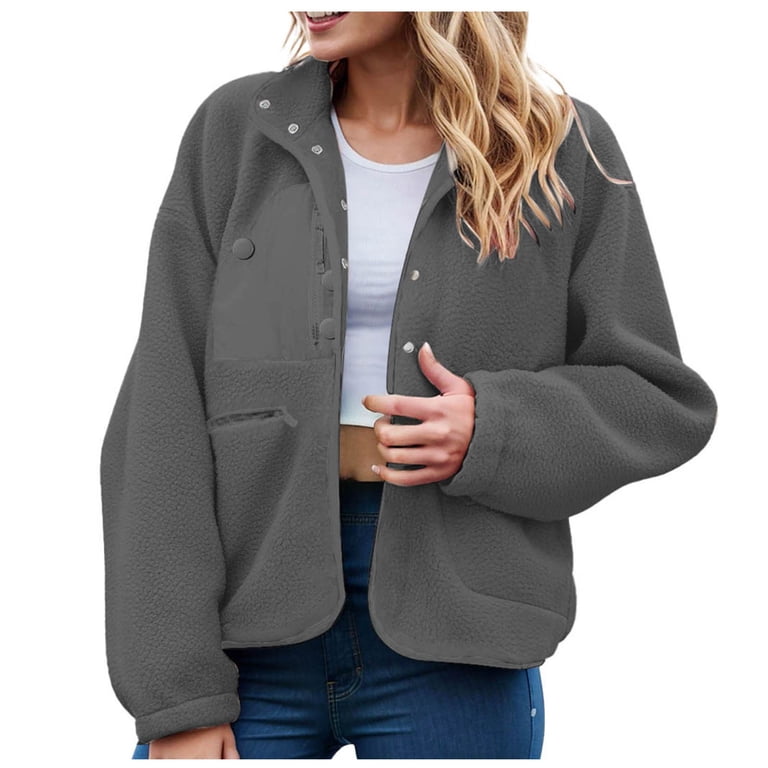Ladies Jackets Drawstring Utility Jacket INSPIRE CHIC Women's