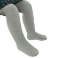 thumbnail image 1 of yocbz Little Girl Winter Tights Toddler Kids Baby Girls Cotton Solid Warm Fleece Knit Leggings Pantyhose Stretchy Basic Pants Socks Pantihose for Winter Stocking Grey,Size for 1-2 Years, 1 of 4