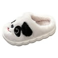 thumbnail image 1 of yocbz Slippers For Kids Toddler Kids Cute Slippers Boys Girls Winter Warm Fuzzy Bedroom House Shoes White,Size for US 9, 1 of 8
