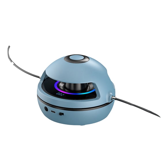 yocbz Smart Jump Ropes Machine, Electric Music Jump Rope, Bluetooth Remote Control, Low Noise Smart Jump Ropes, Compact for Exercise Fitness Interaction Game, Parent-Child Interactive Blue