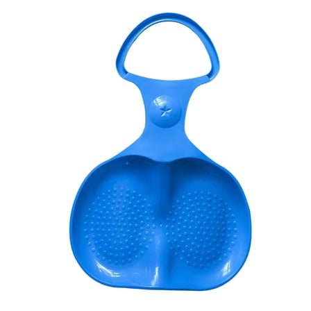 yocbz Snow Sled for Kids and Adult Snow Luge Skiing Board Sleigh Grass Sand Sliding Sled with Handle Downhill Sled, Blue