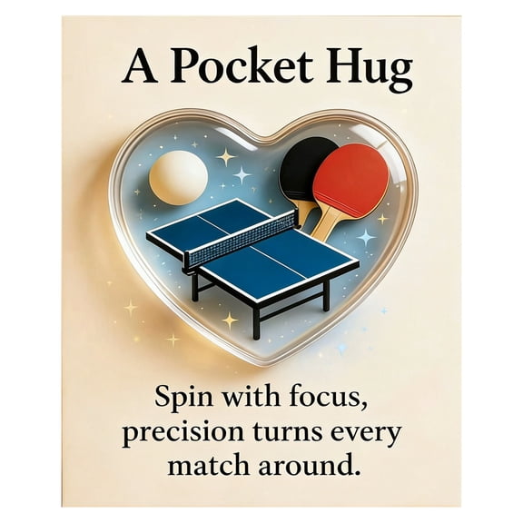 yocbz Sports-Themed Pocket Hug, Hockey Golf Tennis Soccer Heart-Sport-Themed Pocket Hug Collection Encouragement Gifts With Card