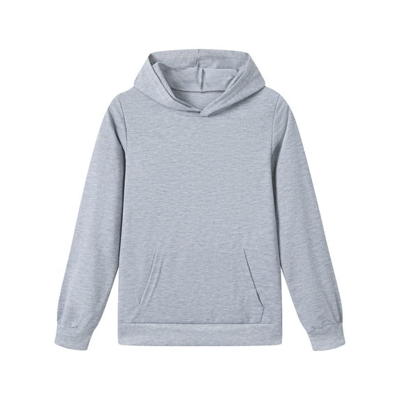 yocbz Sweatshirts Girls Teen Girls Clothes, Sweatshirts for Girls Warm Cotton Crew Neck Long Sleeve Floral Printed Pullover Tops Grey,Size for 11-12 Years