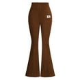 thumbnail image 1 of yocbz Tall Girl Yoga Pants Girls Stretch Leggings Soft Comfortable Tight Pants for Girls Athletic Leggings Brown,Size for 11 Years, 1 of 4