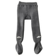 thumbnail image 1 of yocbz Tights For Baby Girl Baby Girls Tights Winter Fleece Lined Leggings Girls Knit Thick Warm Full Length Tights Basic Solid Color Comfy Outfits Dark Gray,Size for 6-7 Years, 1 of 8