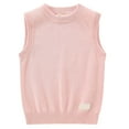 thumbnail image 1 of yocbz Toddler Baby Girl Boy Cable Knit Sweater Childrens Soft and Comfortable Knitted Thin Vest Boys and Girls Sweaters Pink,11-12 Years, 1 of 3
