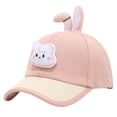 thumbnail image 1 of yocbz Toddler Baseball Hat Baby Baseball Cap UPF 50+ Foldable Adjustable Cute Embroidered Baseball Cap for Boys Girls Light Pink,3-8 Years, 1 of 4