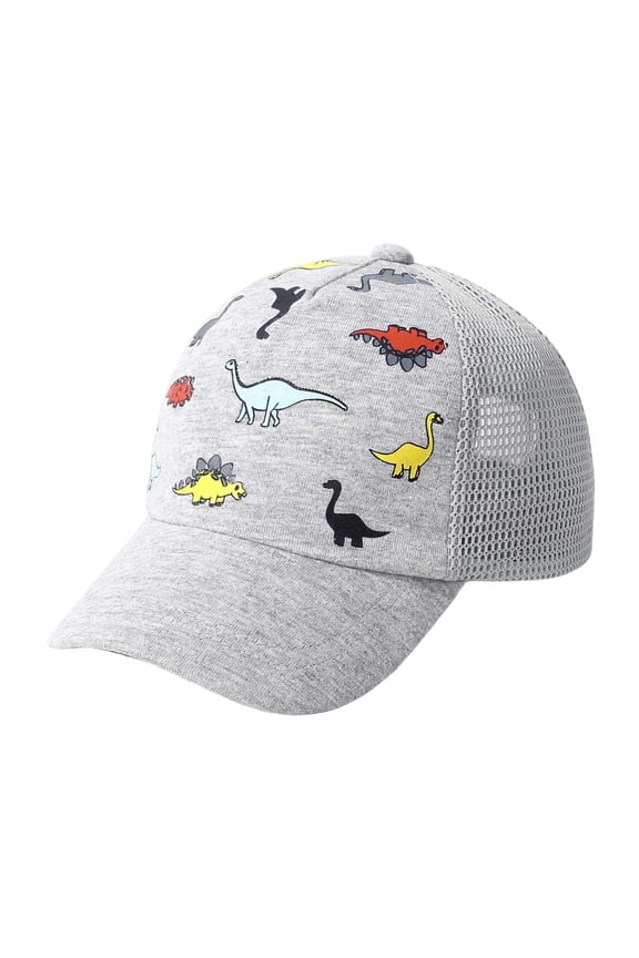 Toddler Boy Baseball Hat Baby Baseball Cap Cute Train Embroidery Adjustable Baseball Hat Mesh Breathable Casual Fitted Slouchy Versatile Baseball Cap Grey,3-5 Year