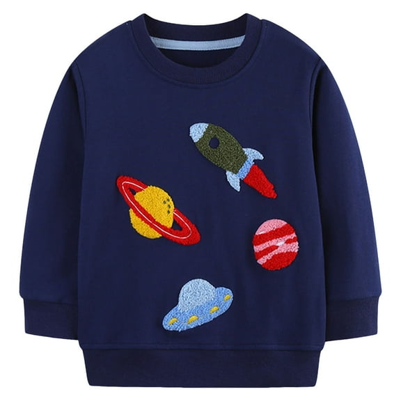 yocbz Toddler Boy Sweatshirt Youth Sweatshirts Hoodies Boys Toddler Boy Hoodie Fall Clothes Kids Cute Sweatshirts Dark Blue,Size for 3-4 Years