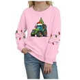 thumbnail image 1 of yocbz Toddler Girl Christmas Top Cute Tops for Girls Long Sleeve Christmas Shirts Xmas Candy Gift Print Cute Graphic Shirts T Shirts Kids Kids Clothes Pink,Size for 2-3 Years, 1 of 4