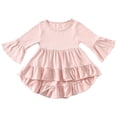 thumbnail image 1 of yocbz Toddler Girl Shirts Girls Tee Shirts Baby and Toddler Girls Short Sleeve T-Shirts Cotton Crewneck Shirts Basic Solid Tees Summer Casual Tops Pink,12-18 Months, 1 of 7