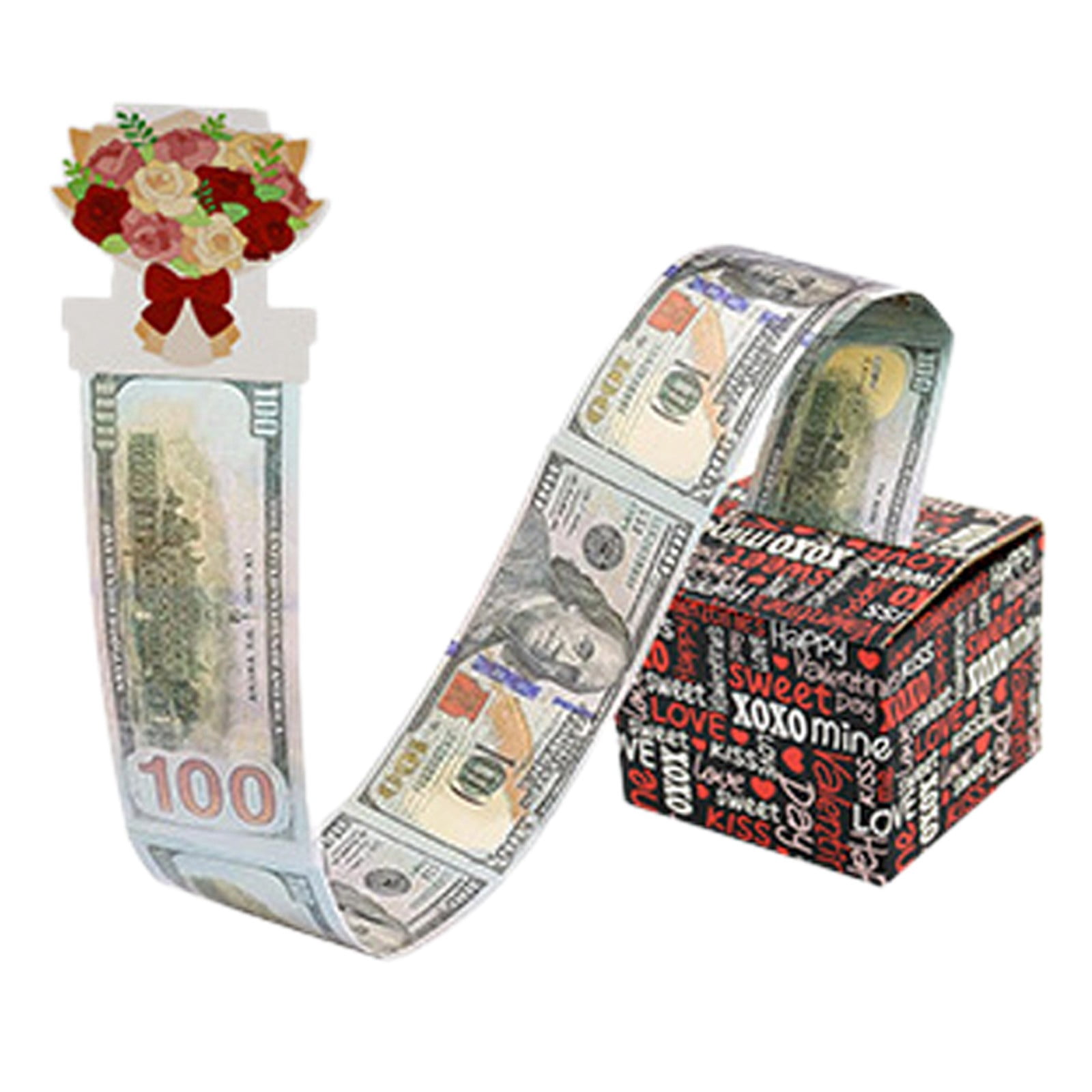 yocbz Valentine Day Money Box for Cash Pull Black & Pink Money Pull Box ...