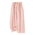 thumbnail image 1 of yocbz Womens Wide Leg Pants Womens Baggy Wide Leg Pants Casual Summer Palazzo Pants Drawstring Waist Sweatpants with Pockets Pink,Size for One Size, 1 of 3