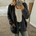 thumbnail image 1 of yoeyez Cardigan Sweaters for Women Long Length Women Casual Plus Size Plush Sweater Pockets Outerwear Buttons Cardigan Coat SuéTeres Para Dama, 1 of 7