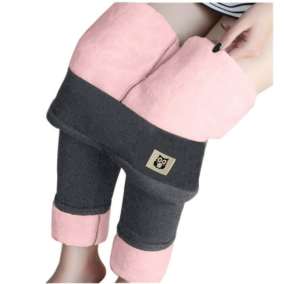 yoeyez Fleece Lined Leggings Women Winter Warm Thermal Thick Tights High Waisted Workout Yoga Pants Plus Size Sherpa Leggings Tights Homecoming