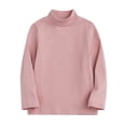 thumbnail image 1 of yoeyez Girls Boys Long Sleeve Basic Shirts High Neck Candy Color Pullovers Tops Lightweight Loose Fitted Soft T-shirts for Children Spring Clothes Gray 8-10 Years, 1 of 6