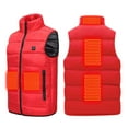 thumbnail image 1 of yoeyez Heated Clothing For Women,Women 9 Zone Smart Heating Vest Usb Charging Warm Vest Smart Heating Jacket Stand Collar Vest Leisure Red Xl, 1 of 1