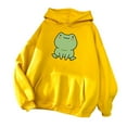 thumbnail image 1 of yoeyez Hoodie for Girl Heart Print Long Sleeve Sweatshirts Hooded Cute Graphic Pullover Tops With Pockets Teen Girls Fall Winter Clothes My Orders Placed Recently By Me Today Yellow 2L, 1 of 3