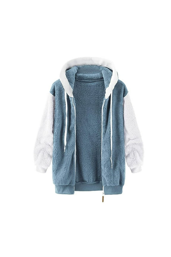 Long Winter Coats for Women Down Jacket Casual Long Sleeve Overcoat Fleece Fluffy Fuzzy Lined Anoraks Windbreaker