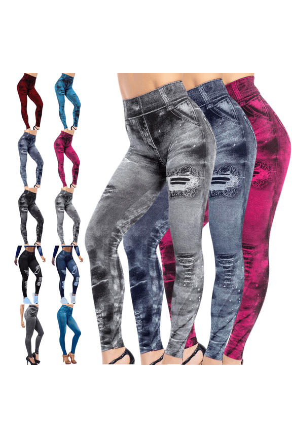 Plus Size Leggings for Women Tummy Control High Waist Yoga Pant Soft Stretch Quick Drying Tight With Pockets, Black L