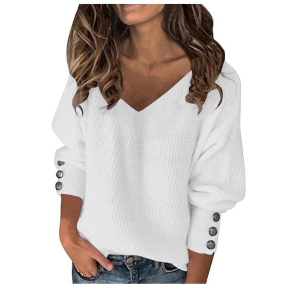 yoeyez Sweaters for Women,Crochet Long Sleeve Crewneck Sweater Casual Warm Lightweight Winter Knit Pullover Jumper Tops