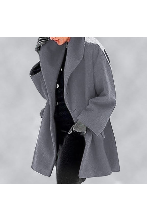 Trench Coat Women Long Classy Women Shawl Collar Fleece Coat Elegant Blend Coats Long Coat Outerwear Jackets Gabardinas De Mujer Casual Elegantes