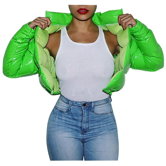 Summer Savings Clearance 2024! yoeyez Winter Coat Womens Warm Puffer Down Jacket Hooded with Faux Fur Lined Outerwear Fashion Reversible Hood Puffer Coat Abrigos de Mujer Elegantes