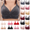 thumbnail image 1 of yoeyez Women's Push Up Wireless Bras Full Coverage No Underwire Breathable Bralette Everyday Bra Shaping Comfort Bralettes PLus Size Red XL, 1 of 4