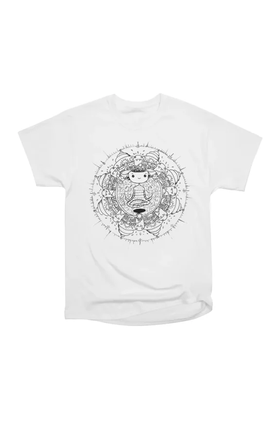 yoga cute creatures ink illustration designed by shoosh T-Shirt Tee Gift For Him Merch For