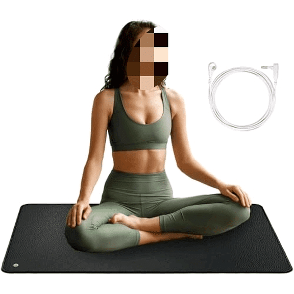 yoga mat, Grounded Mats, Pain Relief, Stress Relief, Earth Connected Therapy, with 15ft Cord, Indoor Grounded for Full Body (40x12in)$$Sport & Recreation Other