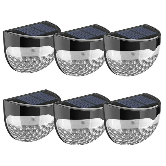 RoamHome 1Pcs Solar Fence Lights Outdoor Solar Powered Waterproof, 6-12Hrs Auto Dusk to Dawn LED Wall Lights for Stairs, Pathway, Yard - Weatherproof Decorative Lighting for Homeowners Use