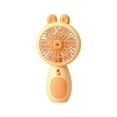 thumbnail image 1 of RoamHome Cute Electric Mini Fan Charging with Light Small Fans USB Rechargeable Handheld Battery Powered Portable Fans Personal Cooling Fan That Blows Cold Air (Yellow), 1 of 6