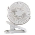 thumbnail image 1 of RoamHome Electric Clip-on Mini Fan Charging Small Fans USB Rechargeable Handheld Battery Powered Portable Fans Personal Cooling Fan That Blows Cold Air (White), 1 of 7