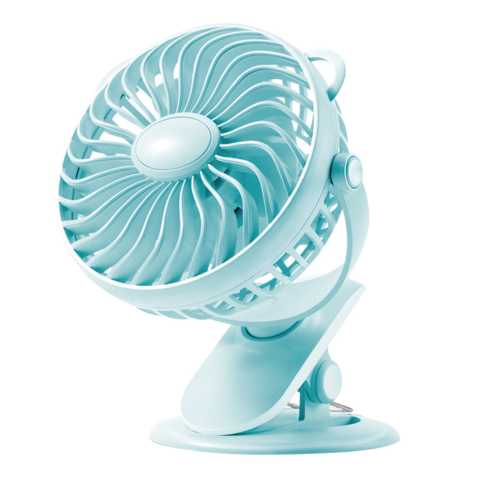 yongmandr Electric Clipon Mini Fan Small Fans USB Rechargeable