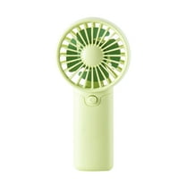 RoamHome Electric Mini Fan Charging Small Fans Handheld 1 x AAA Battery Powered Portable Fans Personal Cooling Fan That Blows Cold Air, Battery Not Included (Green)