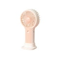 thumbnail image 1 of RoamHome Electric Mini Fan Charging Small Fans USB Rechargeable with Base, Handheld Battery Powered Portable Fans Personal Cooling Fan That Blows Cold Air (Pink), 1 of 8