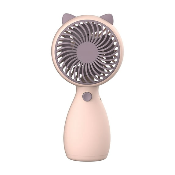 RoamHome Electric Mini Fan Charging Small Fans USB Rechargeable Handheld 250mAh Battery Powered Portable Fans Personal Cooling Fan That Blows Cold Air (Purple)