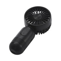 RoamHome Electric Mini Fan Charging Small Fans USB Rechargeable Handheld Battery Powered Portable Fans Personal Cooling Fan That Blows Cold Air 5.2"x2.5"x1.6" (Black)