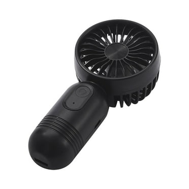 RoamHome Electric Mini Fan Charging Small Fans USB Rechargeable Handheld Battery Powered Portable Fans Personal Cooling Fan That Blows Cold Air 5.2"x2.5"x1.6" (Black)