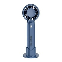 RoamHome Electric Mini Fan Charging Small Fans USB Rechargeable Handheld Battery Powered Portable Fans Personal Cooling Fan That Blows Cold Air (Blue)