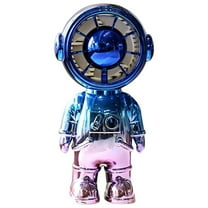 RoamHome Electric Mini Fan Charging Small Fans USB Rechargeable Handheld Battery Powered Portable Fans Personal Cooling Fan That Blows Cold Air (Blue)