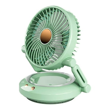 RoamHome Electric Mini Fan Charging Small Fans USB Rechargeable Handheld Battery Powered Portable Fans Personal Cooling Fan That Blows Cold Air (Green)