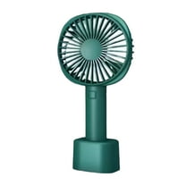 RoamHome Electric Mini Fan Charging Small Fans USB Rechargeable Handheld Battery Powered Portable Fans Personal Cooling Fan That Blows Cold Air (Green)