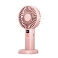 thumbnail image 1 of RoamHome Electric Mini Fan Charging Small Fans USB Rechargeable Handheld Battery Powered Portable Fans Personal Cooling Fan That Blows Cold Air (Pink), 1 of 8