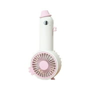 RoamHome Electric Mini Fan Charging Small Fans USB Rechargeable Handheld Battery Powered Portable Fans Personal Cooling Fan That Blows Cold Air Pink