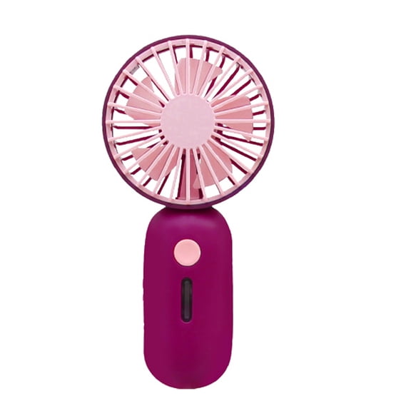 RoamHome Electric Mini Fan Charging Small Fans USB Rechargeable Handheld Battery Powered Portable Fans Personal Cooling Fan That Blows Cold Air (Red)