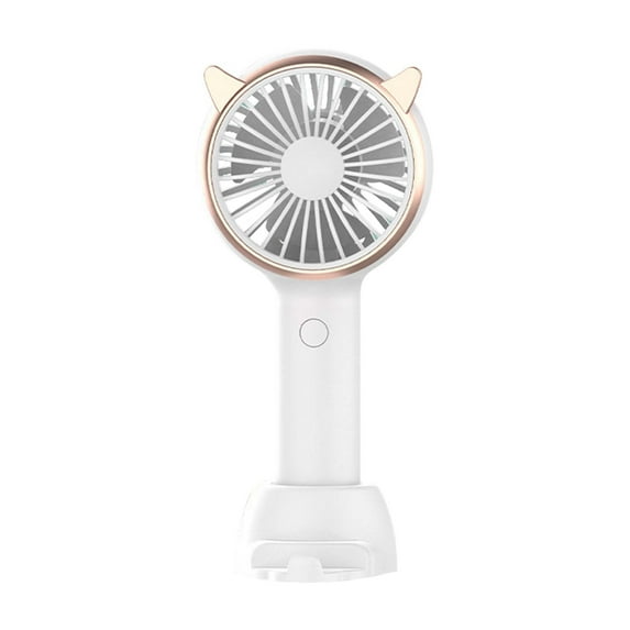 RoamHome Electric Mini Fan Charging Small Fans USB Rechargeable Handheld Battery Powered Portable Fans Personal Cooling Fan That Blows Cold Air (A)