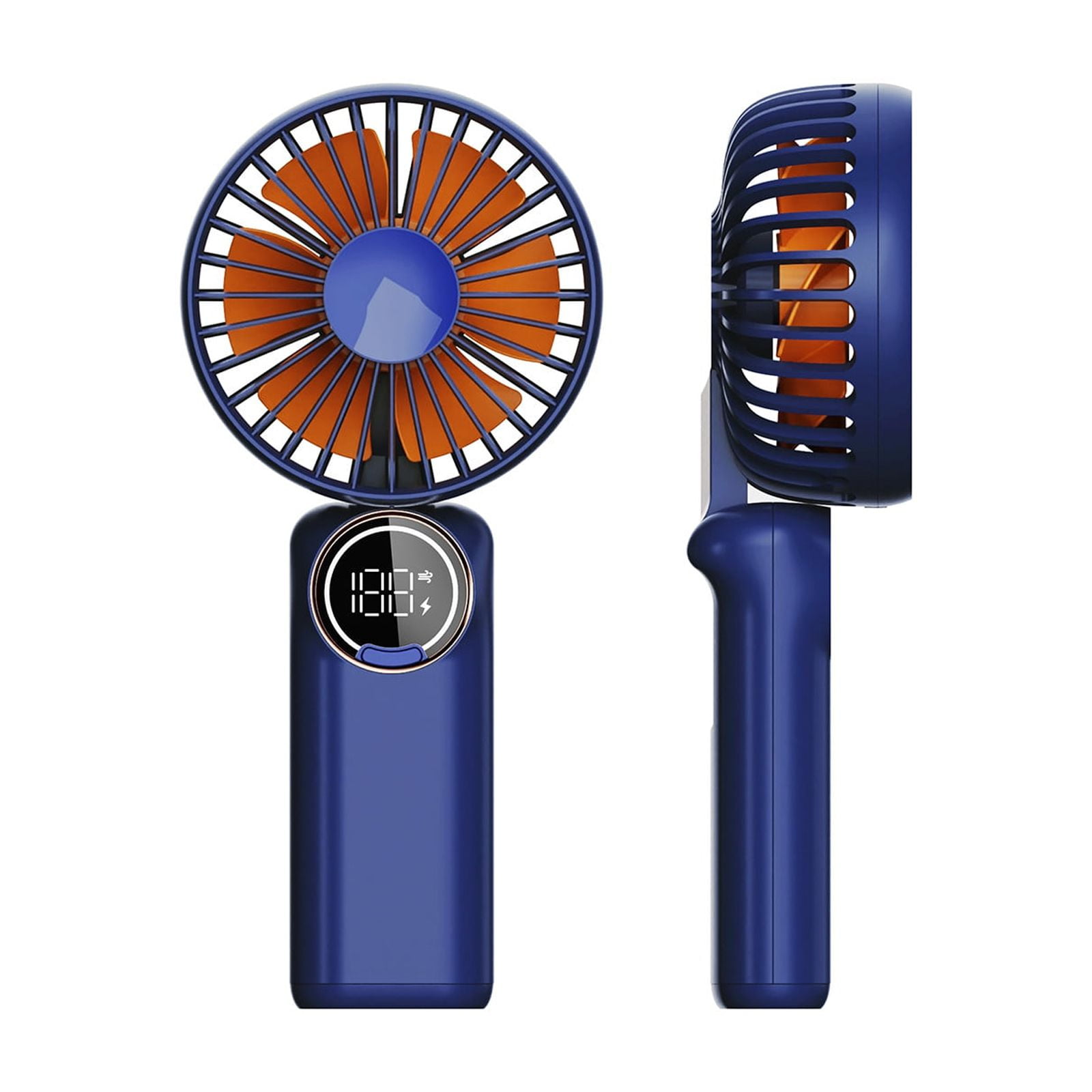 yongmandr Electric Mini Fan Foldable Small Fans USB Rechargeable