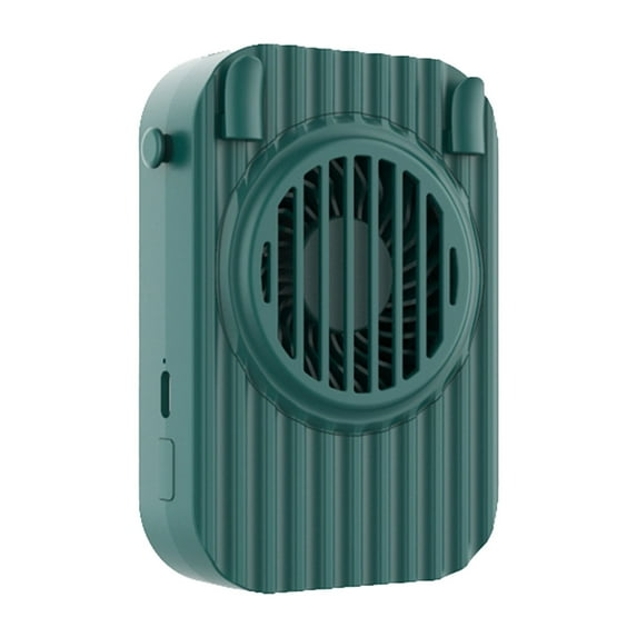 RoamHome Electric Neck Fans Foldable Small Fans USB Rechargeable Handheld Battery Powered Portable Mute Turbine Fans Personal Cooling Neck Fan That Blows Cold Air (Green)
